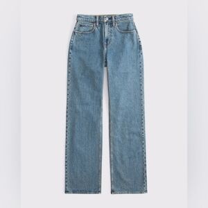 A&F Curve Love High Rise 90s Relaxed Jean 25/0 XS
